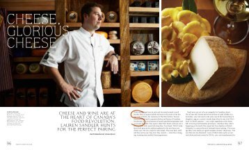 Cheese and wine are at the heart of Canada's food ... - Ritz-Carlton