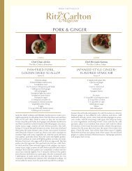 Print all recipes (PDF) - Ritz-Carlton