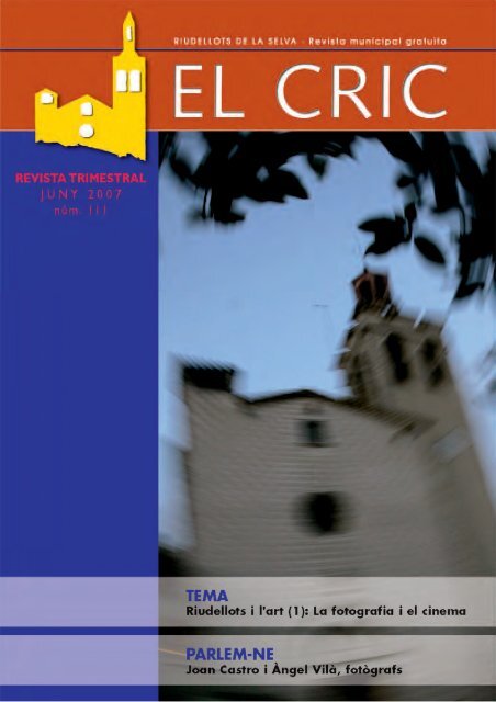 El Cric nÂº 111 juny: Riudellots i l'art - Ajuntament de Riudellots de la ...