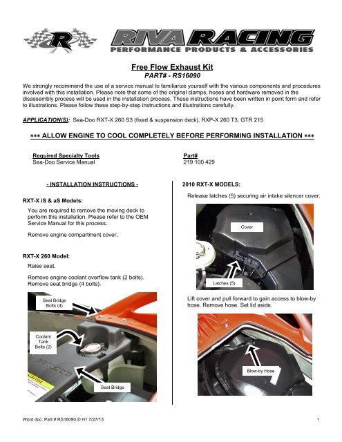 Sea Doo Gtr 215 Manual
