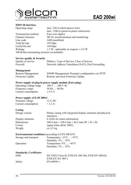 EAD 200wi - Elcon Systemtechnik