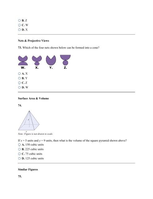 Geometry & Spatial Sense â Practice Problems