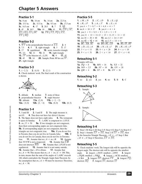 Chapter 5 Answers (continued)