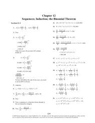 Chapter 12 Sequences; Induction; the Binomial Theorem