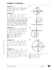 Chapter 11 Answers