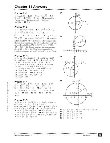 Chapter 11 Answers