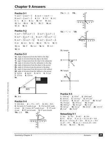 Chapter 9 Answers (continued)