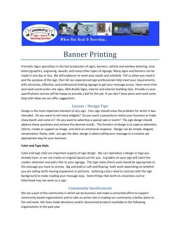 Banner Printing