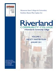 2011 Master Facilities Plan - Riverland Community College