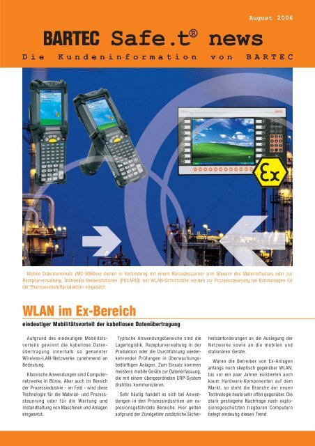 WLAN im Ex-Bereich - Bartec Sicherheits-Schaltanlagen GmbH