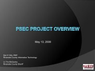 PSEC is the Public Safety Enterprise Communication Project and ...