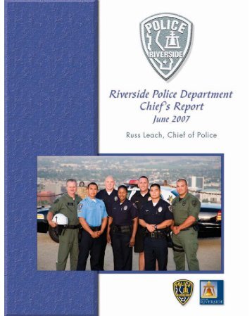 Riverside Police Department Chief's Report - City of Riverside