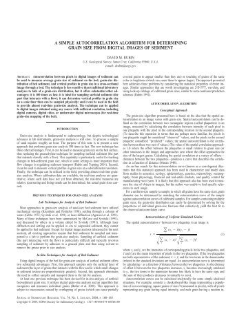 A Simple Autocorrelation Algorithm For Determining Grain Size