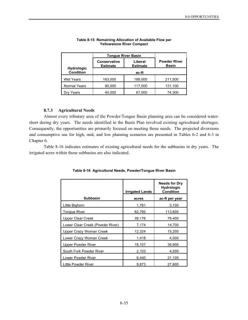 Wyoming Framework Water Plan - Living Rivers Home Page