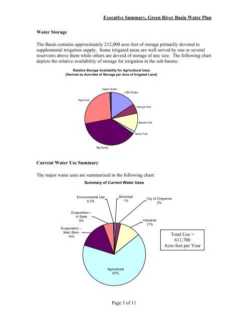 Wyoming Framework Water Plan - Living Rivers Home Page