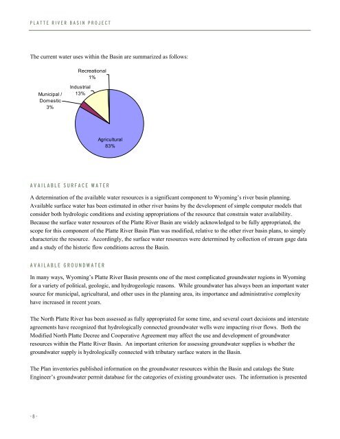 Wyoming Framework Water Plan - Living Rivers Home Page