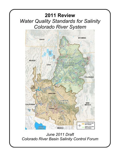2011 Review Water Quality Standards for Salinity Colorado River