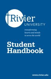 Student Handbook - Rivier University