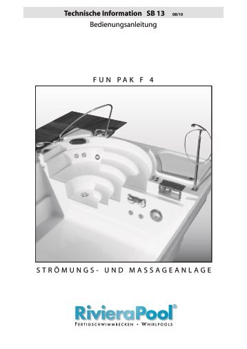 SB 13 FunPak F4 Bedienungsanleitung - RivieraPool