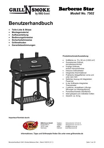 Modell No. 7502 - BBQ-Scout GmbH