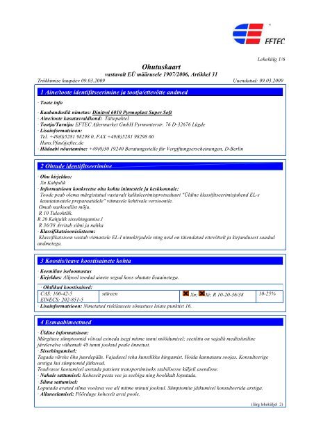 MSDS (.pdf) - AS Rivor