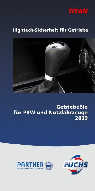 GetriebeÃ¶le fÃ¼r PKW und Nutzfahrzeuge 2009 - AS Rivor