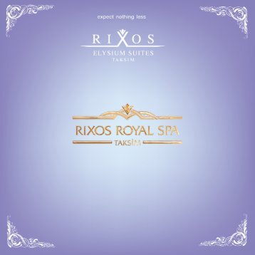 Download Spa Brochure - Rixos Hotel