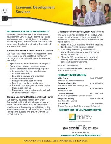 Economic Development Services - Southern California Edison