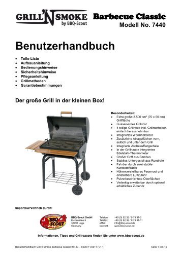 Modell No. 7440 - BBQ-Scout GmbH