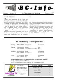 dies und das - Badminton Club Marsberg e.V.