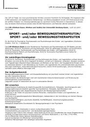 SPORT- und/oder BEWEGUNGSTHERAPEUTEN - Rheinische ...