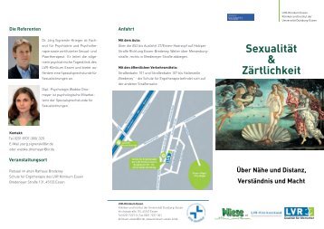 Flyer_LVR Klinikum Essen_SexualitÃ¤t und ZÃ¤rtlichkeit.indd