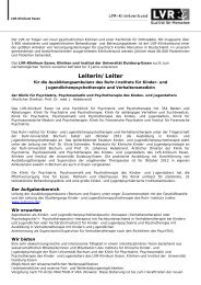 Leiterin/Leiter - LVR-Klinikum Essen - Landschaftsverband Rheinland