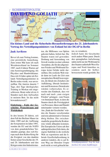 Logbuch2011 01 - bei der Reservistenkameradschaft Marine Berlin