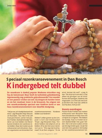 Kindergebed telt dubbel - RK Activiteiten