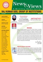 May 2010 - Raj Kumar Goel Institute of Technology, Ghaziabad