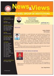 January 2013 - Raj Kumar Goel Institute of Technology, Ghaziabad