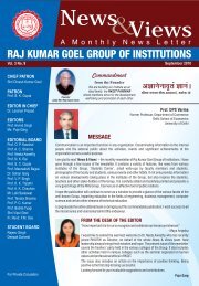 September 2010 - Raj Kumar Goel Institute of Technology, Ghaziabad