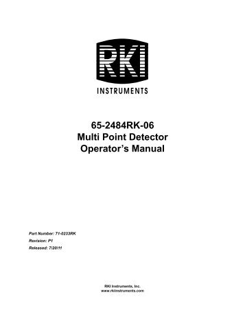 65-2484RK-06 - RKI Instruments