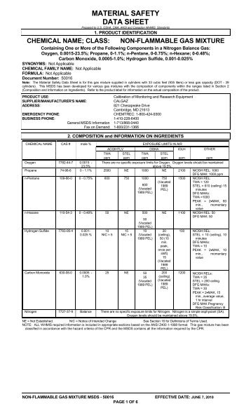 MSDS - 50016 - RKI Instruments