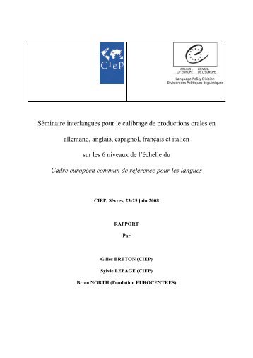 Séminaire interlangues pour le calibrage des productions orales en