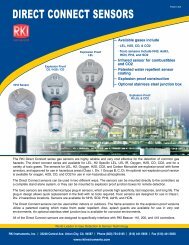 DIRECT CONNECT SENSORS - RKI Instruments