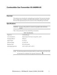 Combustible Gas Transmitter 65-2400RK-05 - RKI Instruments