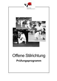 PrÃ¼fungsordnung Stilrichtungsfreies Karate