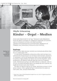 Sibylle Schwantag: Kinder â Orgel â Medien