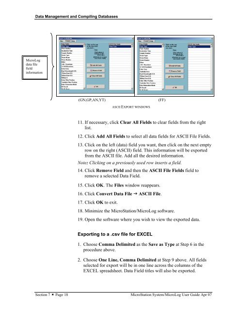 MicroStation System, MicroLog Version 4.2 - DTU Systems Biology ...