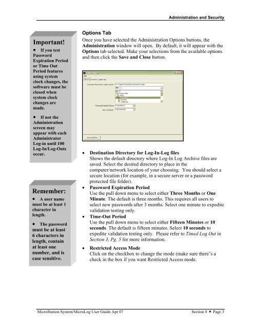 MicroStation System, MicroLog Version 4.2 - DTU Systems Biology ...