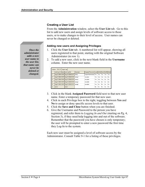 MicroStation System, MicroLog Version 4.2 - DTU Systems Biology ...