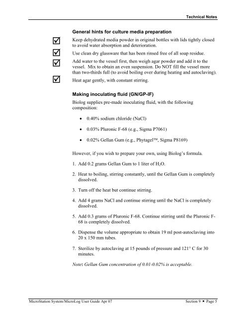 MicroStation System, MicroLog Version 4.2 - DTU Systems Biology ...