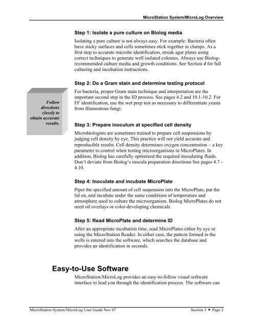 MicroStation System, MicroLog Version 4.2 - DTU Systems Biology ...